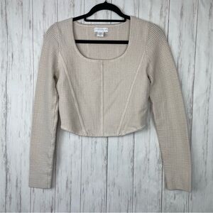 Revolve House of Harlow cream sweater top medium